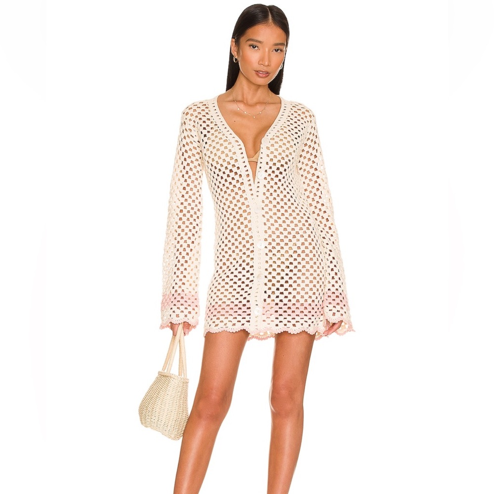 Revolve LPA Lanita Crochet Mini Dress